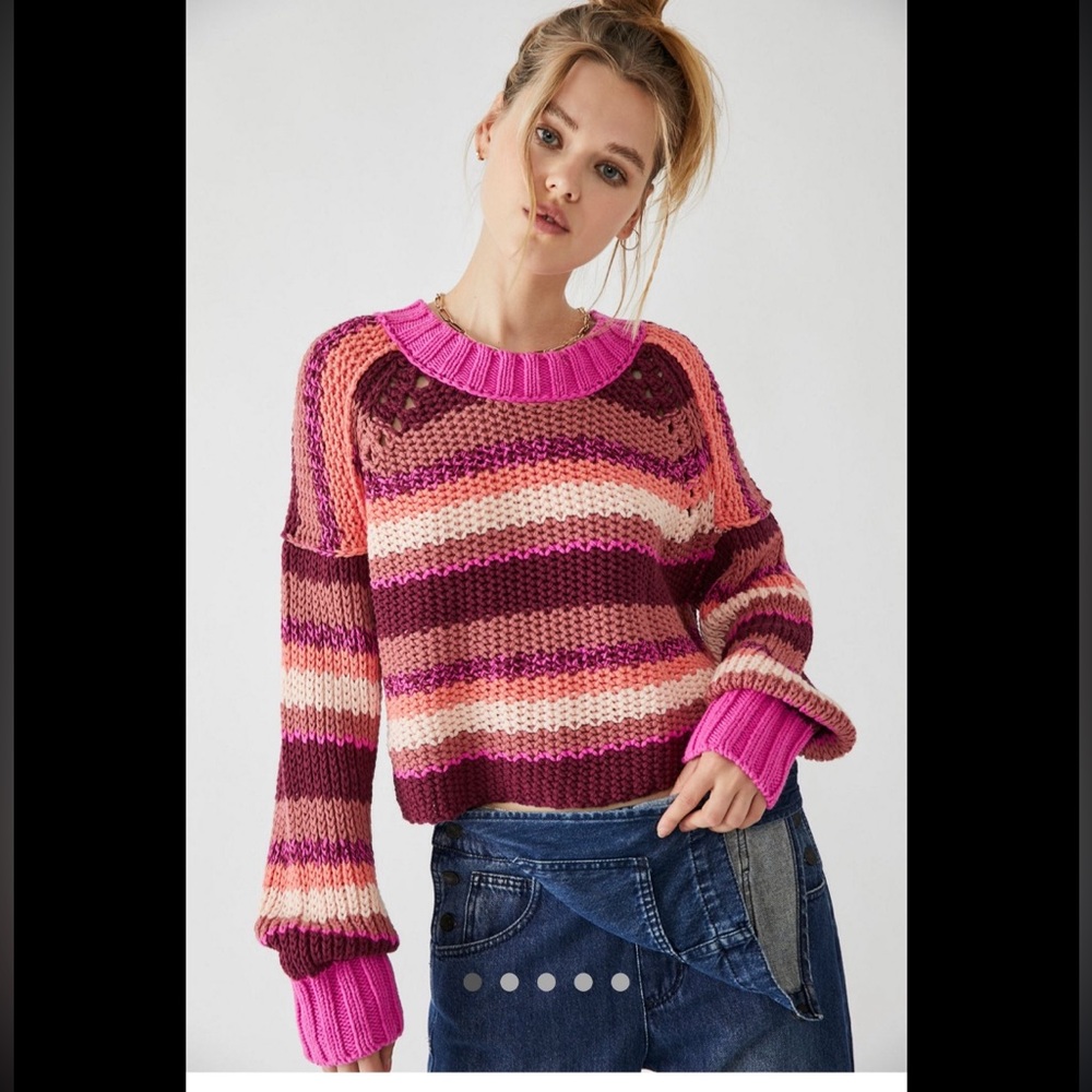 Free People Devon Striped Sweater/Multi
Size: S